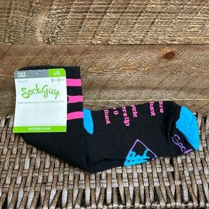 Sock Guy Women’s Unisex Softball / Baseball Crew Socks Black Size L/XL NWT